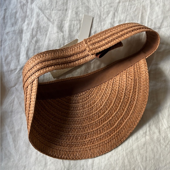 NWT Madewell Packable Braided Straw Visor - Picture 4 of 6